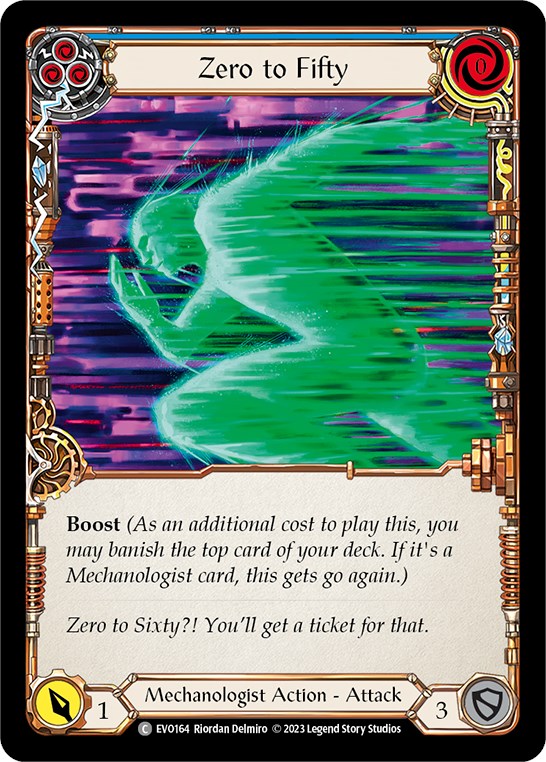 Zero to Fifty (Blue) [EVO164] (Bright Lights) Rainbow Foil