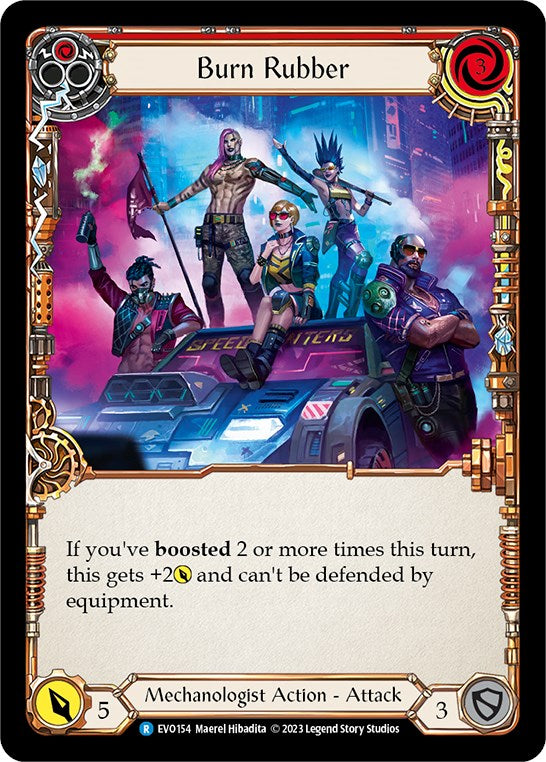Burn Rubber [EVO154] (Bright Lights) Rainbow Foil