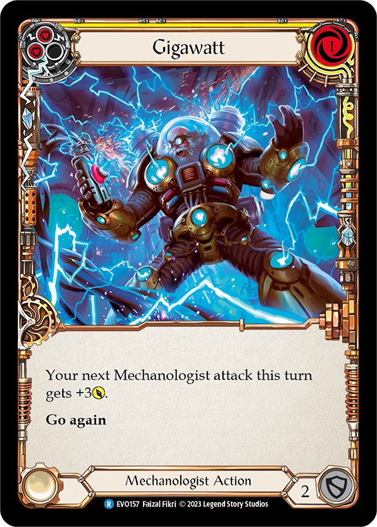 Gigawatt (Yellow) [EVO157] (Bright Lights) Rainbow Foil