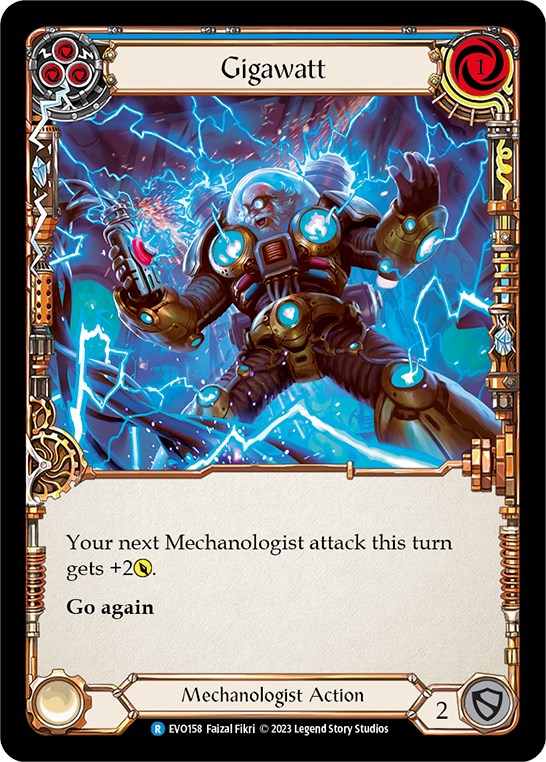 Gigawatt (Blue) [EVO158] (Bright Lights) Rainbow Foil