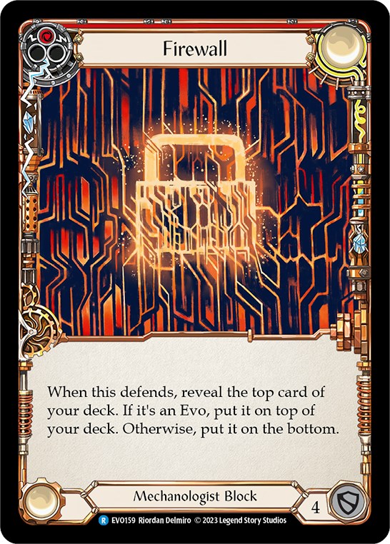 Firewall (Red) [EVO159] (Bright Lights) Rainbow Foil