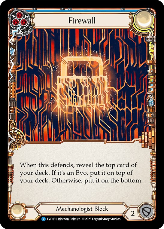 Firewall (Blue) [EVO161] (Bright Lights) Rainbow Foil