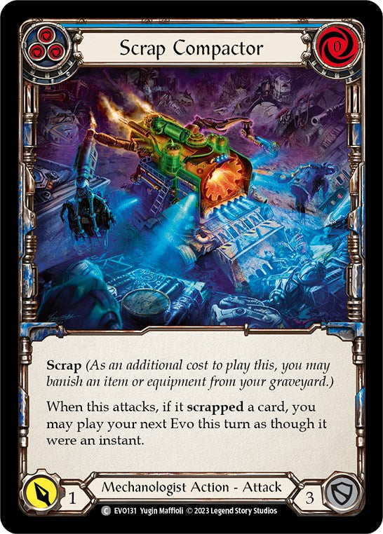 Scrap Compactor (Blue) [EVO131] (Bright Lights) Rainbow Foil