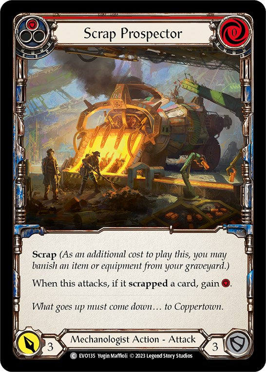 Scrap Prospector (Red) [EVO135] (Bright Lights) Rainbow Foil