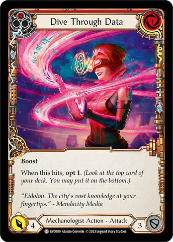 Dive Through Data (Red) [EVO189] (Bright Lights) Rainbow Foil