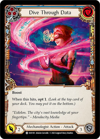Dive Through Data (Blue) [EVO191] (Bright Lights) Rainbow Foil