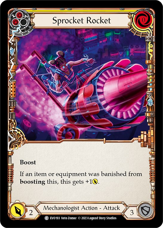 Sprocket Rocket (Yellow) [EVO193] (Bright Lights) Rainbow Foil