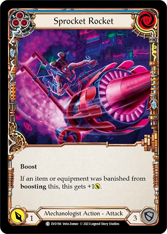 Sprocket Rocket (Blue) [EVO194] (Bright Lights) Rainbow Foil