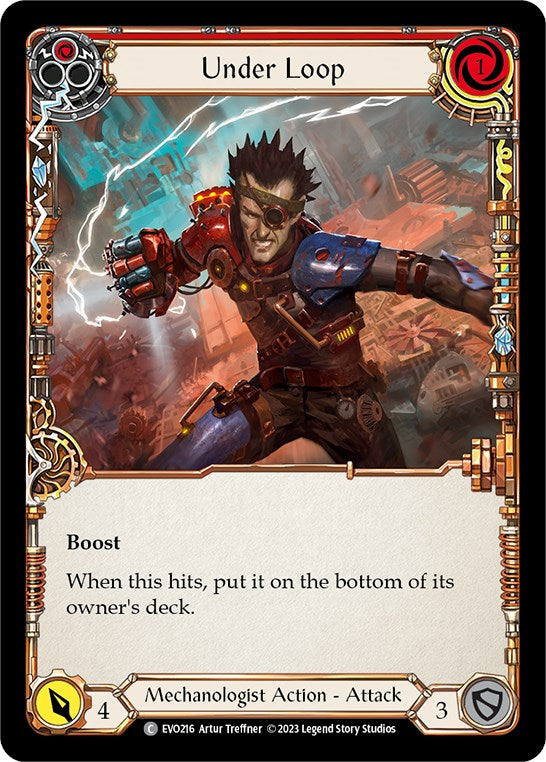 Under Loop (Red) [EVO216] (Bright Lights) Rainbow Foil