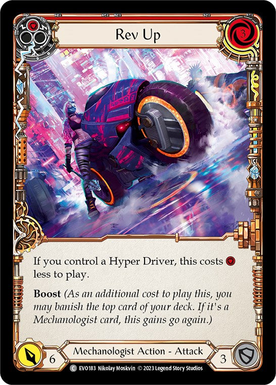 Rev Up (Red) [EVO183] (Bright Lights) Rainbow Foil