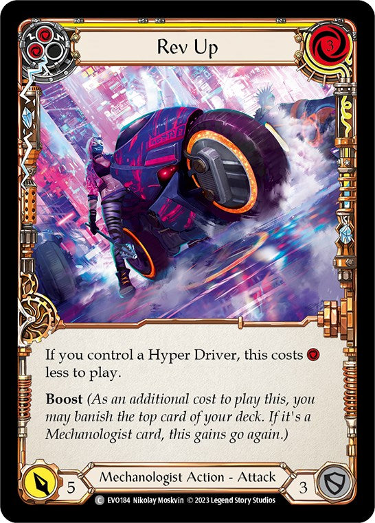 Rev Up (Yellow) [EVO184] (Bright Lights) Rainbow Foil