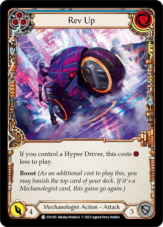 Rev Up (Blue) [EVO185] (Bright Lights) Rainbow Foil
