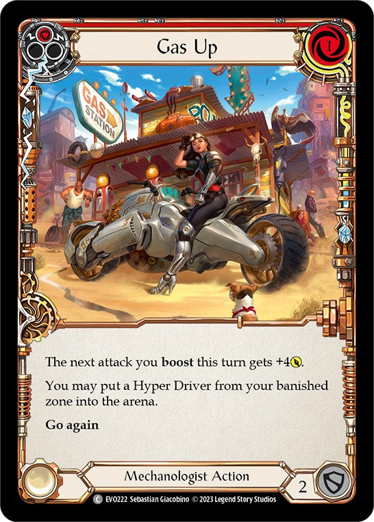 Gas Up (Red) [EVO222] (Bright Lights) Rainbow Foil