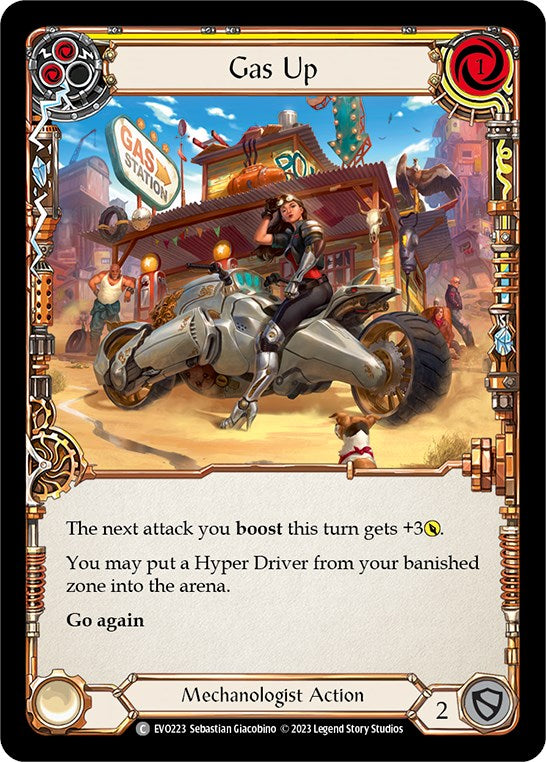 Gas Up (Yellow) [EVO223] (Bright Lights) Rainbow Foil