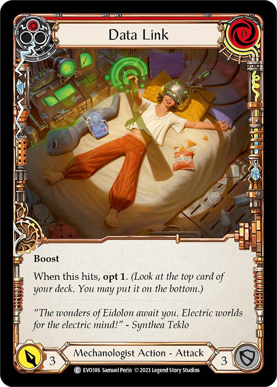 Data Link (Red) [EVO186] (Bright Lights) Rainbow Foil