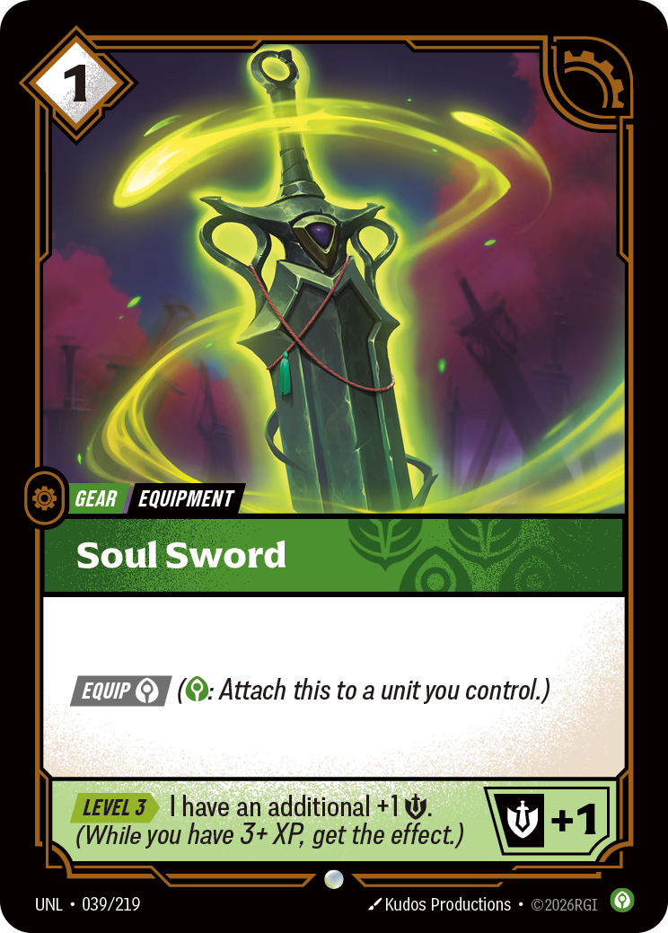 front of card Soul Sword [Unleashed] 039/219