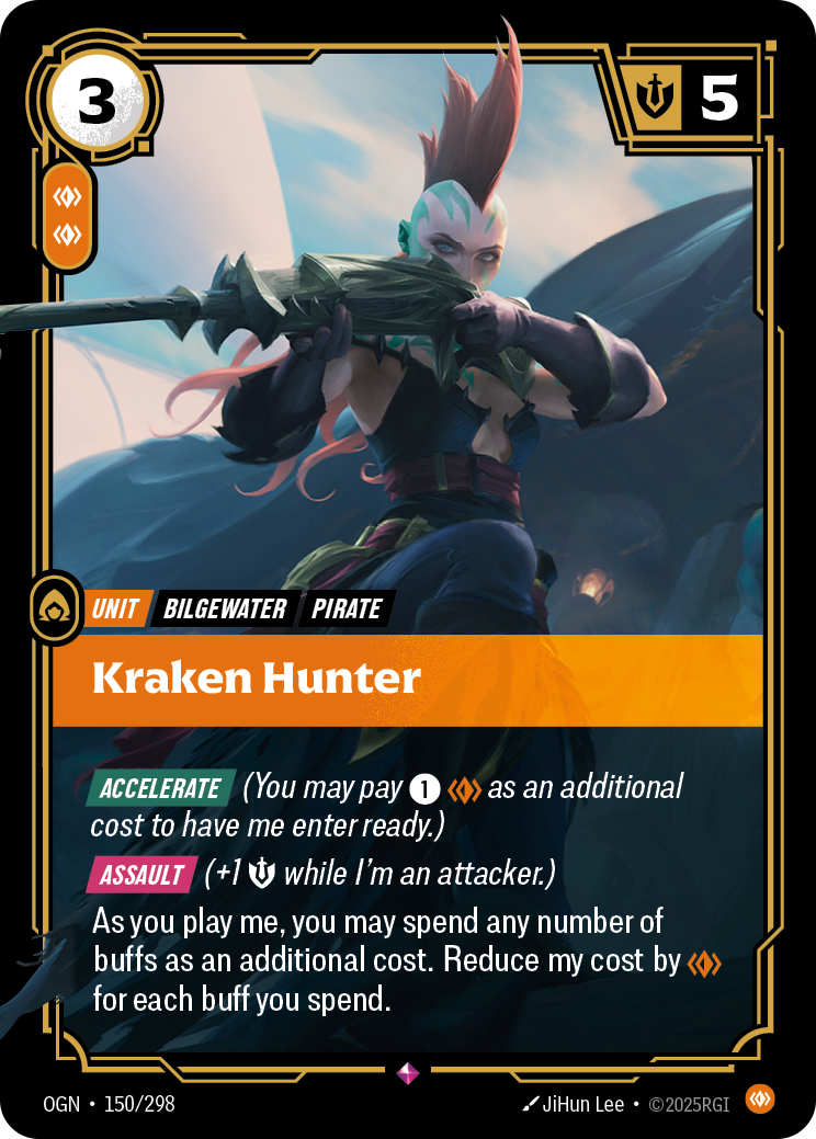 front of card Kraken Hunter [Origins]
