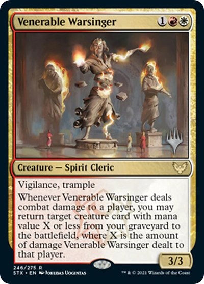 Venerable Warsinger (Promo Pack) [Strixhaven: School of Mages Promo Pack]