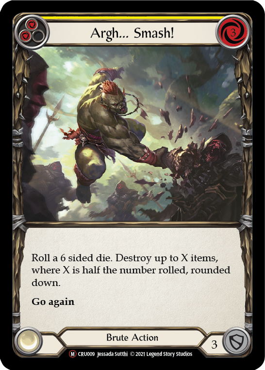 Argh... Smash! [U-CRU009] (Crucible of War Unlimited) Unlimited Rainbow Foil