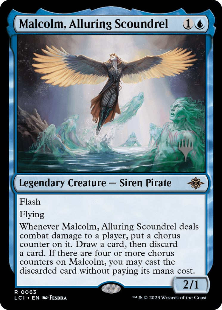 Malcolm, Alluring Scoundrel (Promo Pack) [The Lost Caverns of Ixalan Promo Pack]