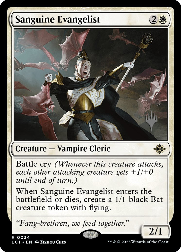 Sanguine Evangelist (Promo Pack) [The Lost Caverns of Ixalan Promo Pack]