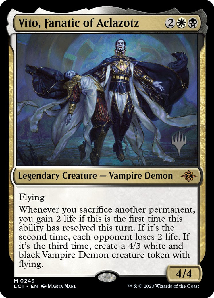 Vito, Fanatic of Aclazotz (Promo Pack) [The Lost Caverns of Ixalan Promo Pack]