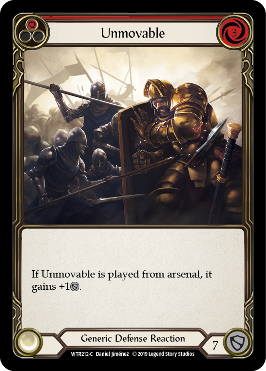 Unmovable (Red) [WTR212-C] (Welcome to Rathe) Alpha Print Rainbow Foil