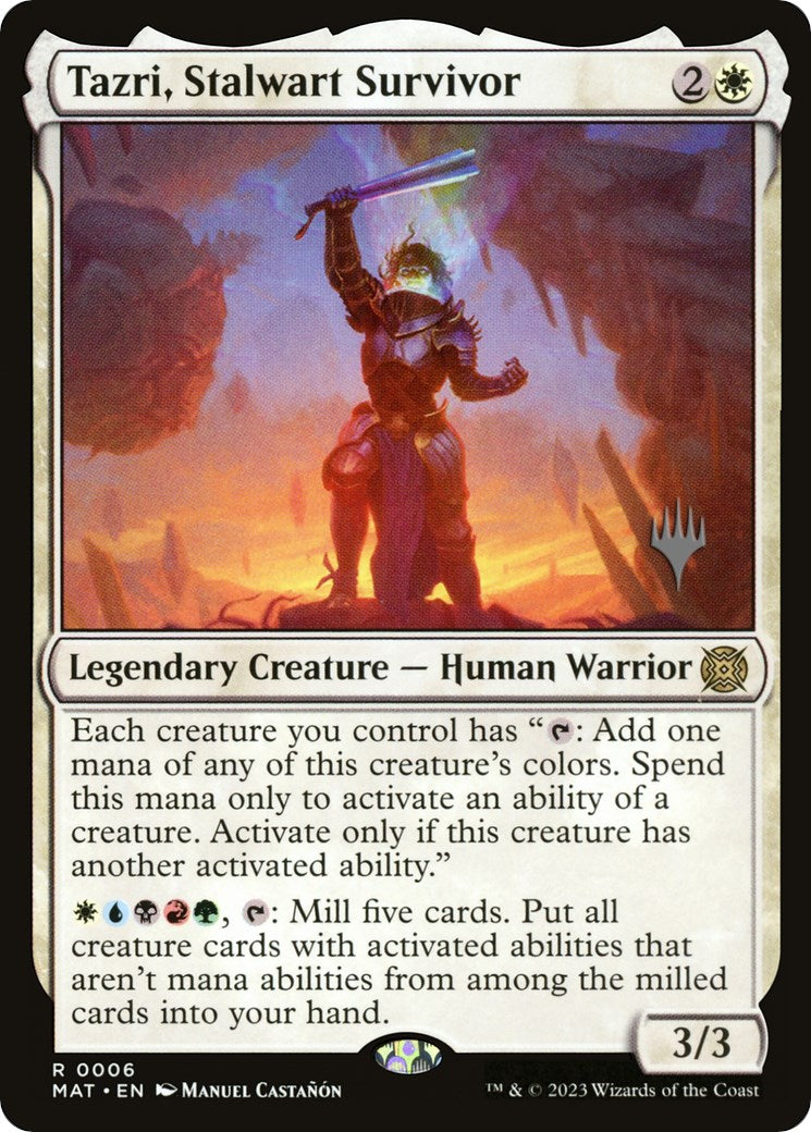 Tazri, Stalwart Survivor (Promo Pack) [The Lost Caverns of Ixalan Promo Pack]