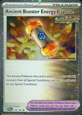 Ancient Booster Energy Capsule (159/182) (Cosmos Holo) (Scarlet & Violet: Paradox Rift) [Theme Deck Exclusive]