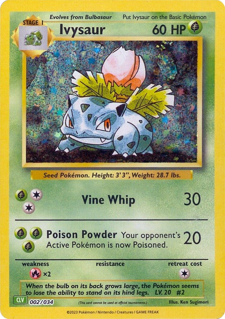 Ivysaur CLV (002/034) [Trading Card Game Classic]