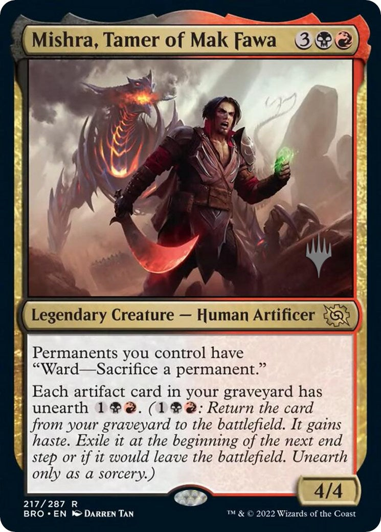 Mishra, Tamer of Mak Fawa (Promo Pack) [The Brothers' War Promo Pack]