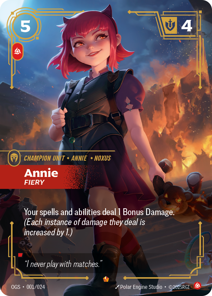 front of card Annie, Fiery [Origins: Proving Grounds]