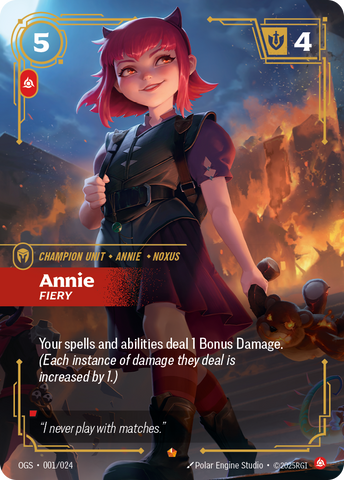 front of card Annie, Fiery [Origins: Proving Grounds] #001