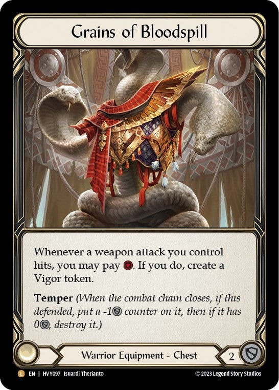 Grains of Bloodspill [HVY097] (Heavy Hitters) Cold Foil