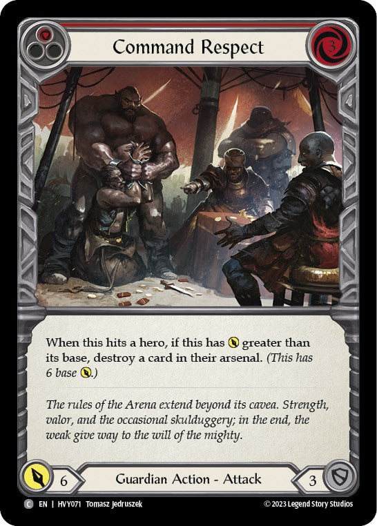 Command Respect (Red) [HVY071] (Heavy Hitters) Rainbow Foil