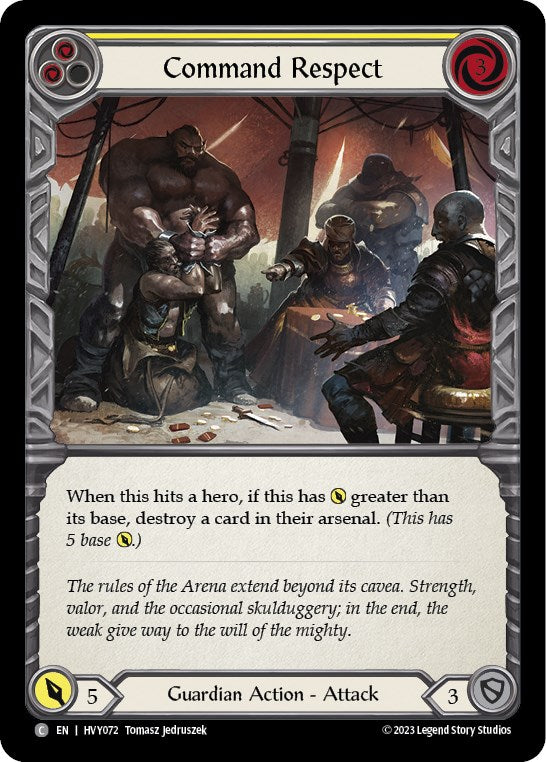 Command Respect (Yellow) [HVY072] (Heavy Hitters) Rainbow Foil