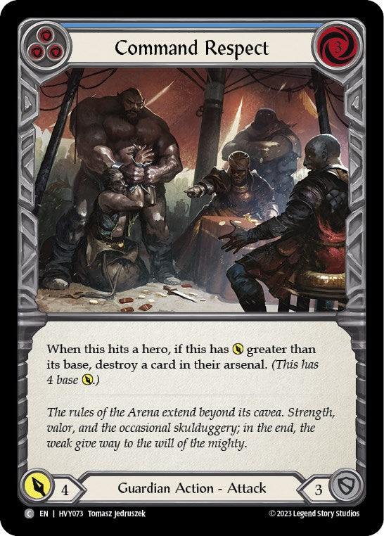 Command Respect (Blue) [HVY073] (Heavy Hitters) Rainbow Foil