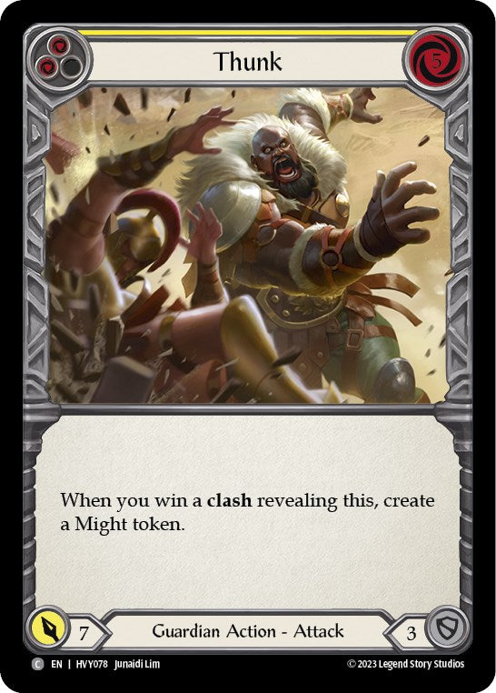 Thunk (Yellow) [HVY078] (Heavy Hitters) Rainbow Foil