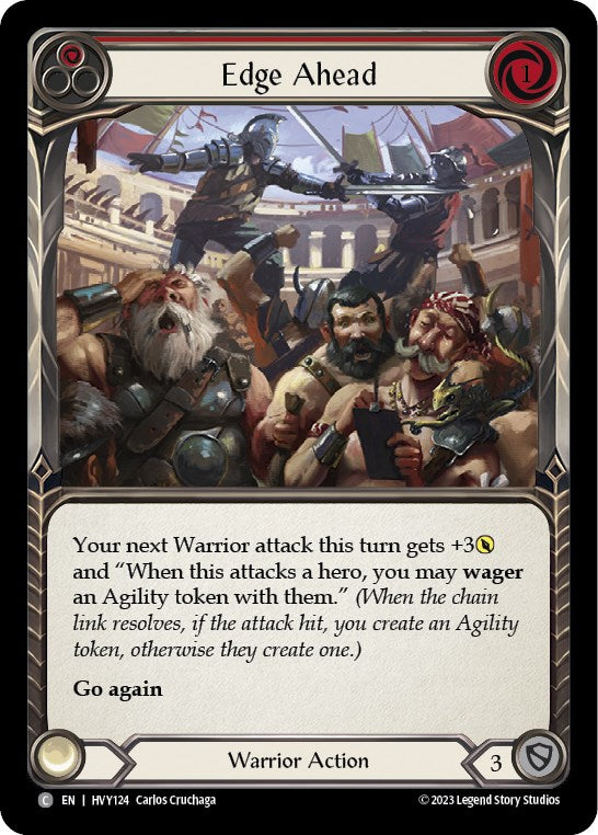 Edge Ahead (Red) [HVY124] (Heavy Hitters) Rainbow Foil