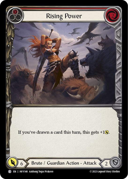 Rising Power (Red) [HVY146] (Heavy Hitters) Rainbow Foil