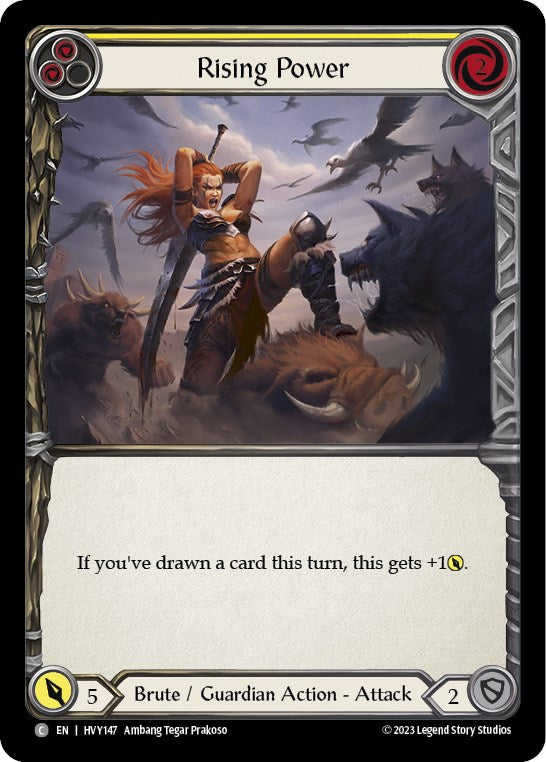 Rising Power (Yellow) [HVY147] (Heavy Hitters) Rainbow Foil