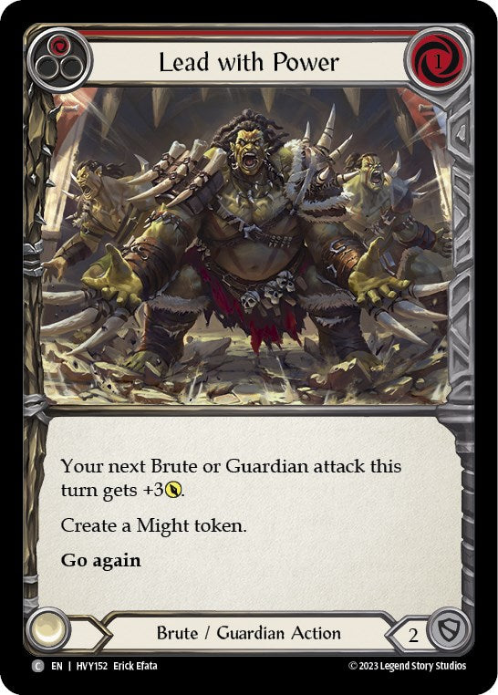 Lead with Power (Red) [HVY152] (Heavy Hitters) Rainbow Foil
