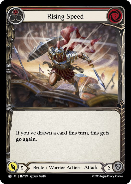 Rising Speed (Red) [HVY166] (Heavy Hitters) Rainbow Foil