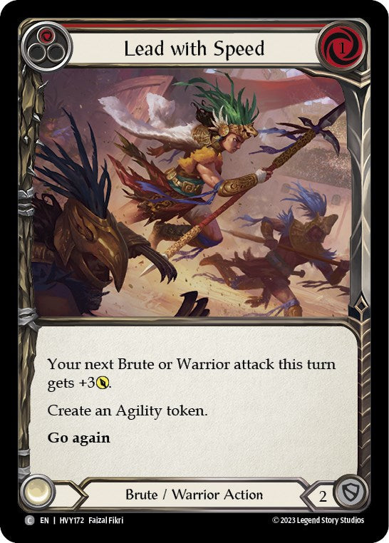 Lead with Speed (Red) [HVY172] (Heavy Hitters) Rainbow Foil