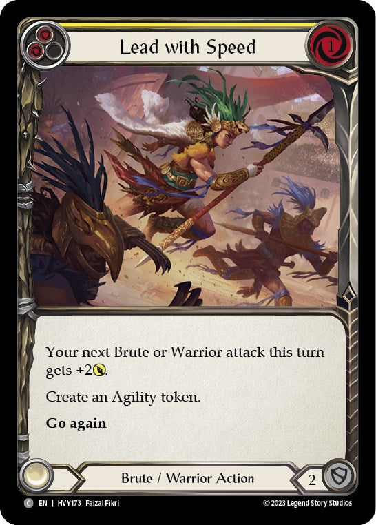 Lead with Speed (Yellow) [HVY173] (Heavy Hitters) Rainbow Foil