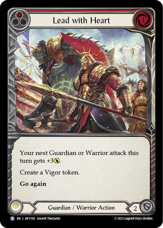 Lead with Heart (Red) [HVY192] (Heavy Hitters) Rainbow Foil