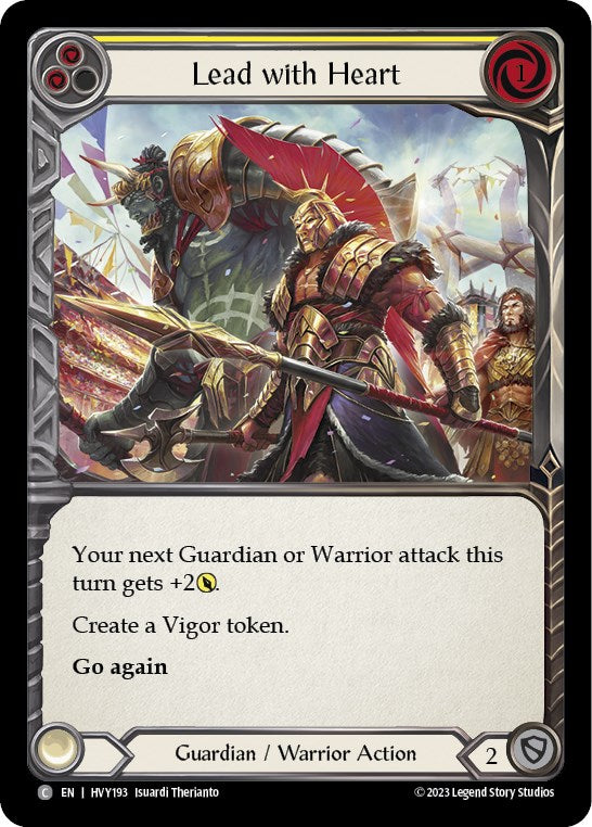 Lead with Heart (Yellow) [HVY193] (Heavy Hitters) Rainbow Foil