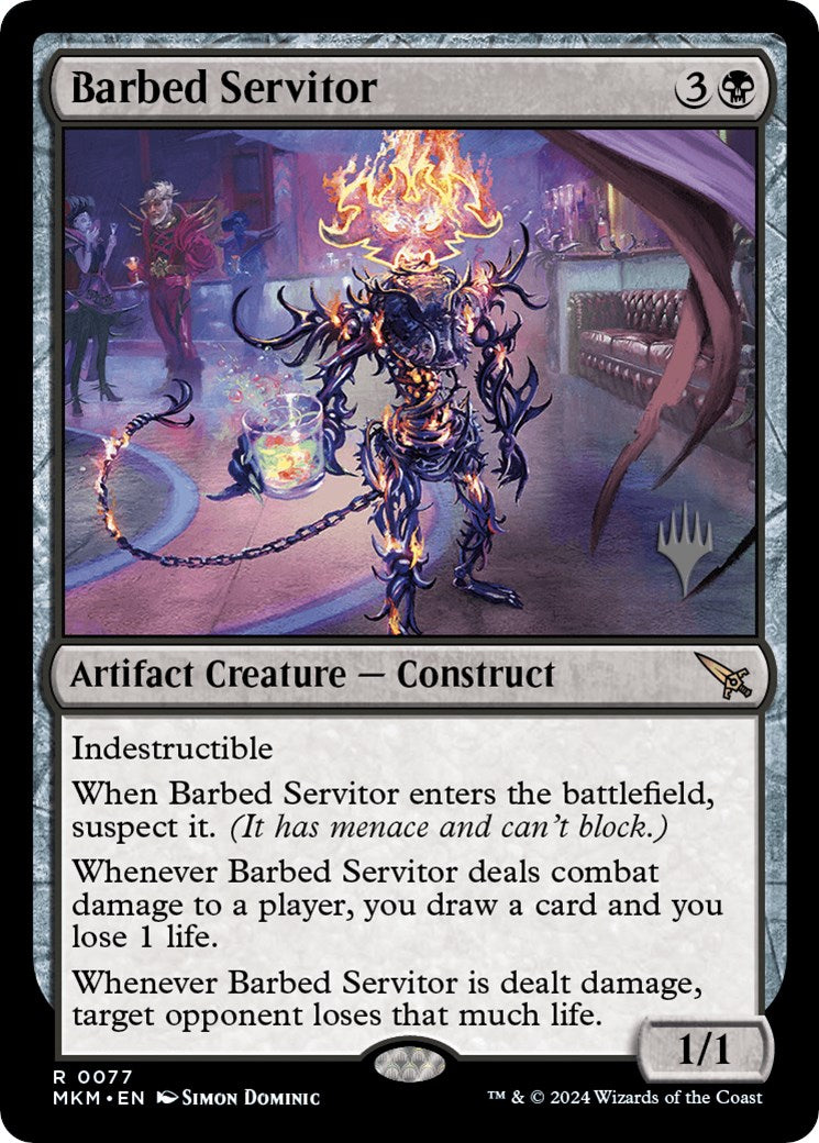 Barbed Servitor (Promo Pack) [Murders at Karlov Manor Promo Pack]