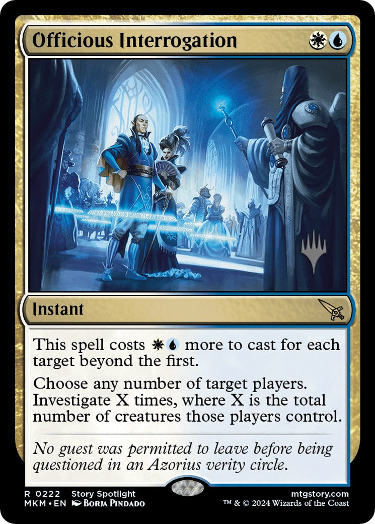 Officious Interrogation (Promo Pack) [Murders at Karlov Manor Promo Pack]