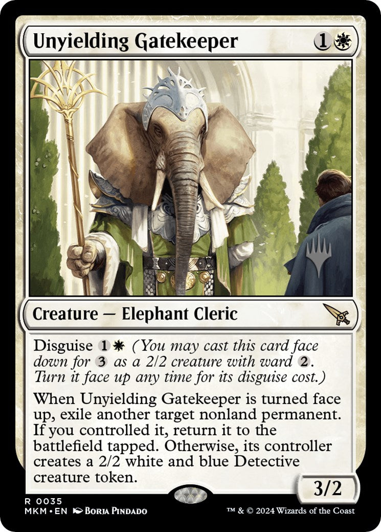 Unyielding Gatekeeper (Promo Pack) [Murders at Karlov Manor Promo Pack]